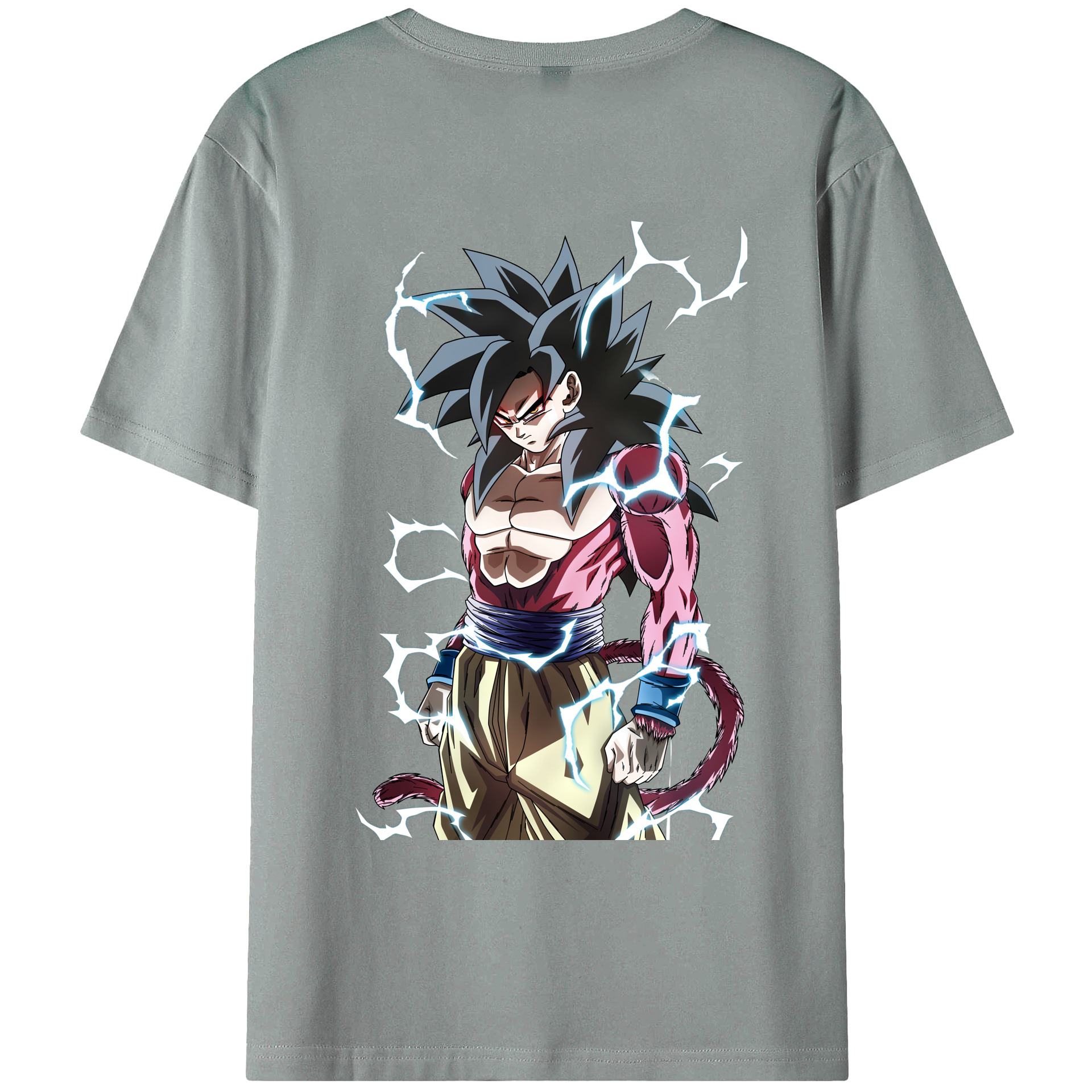 （画像用） ドラゴンボール 孫悟空（そん ごくう）Son Goku カカロット DRAGON BALL Kakarotto 綿100％ メンズ半袖Tシャツ（バックプリント） 通気性